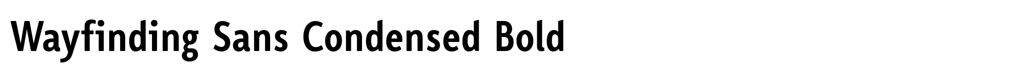 Wayfinding Sans Condensed Bold image